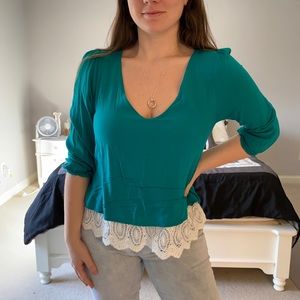 Medium francescas teal top